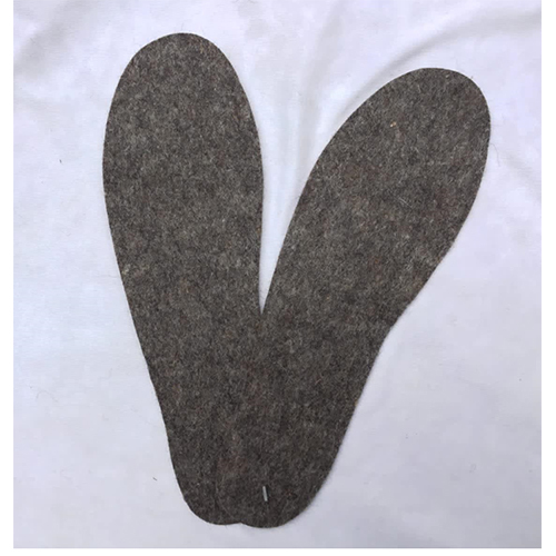 MP-1 Wool Felt Shoe Insole - Synthetic Leather 7 Size Mix Brown Color | Washable Quick Dry Shoe Care Accessory