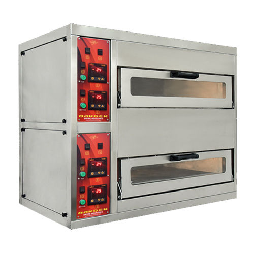 Silver Electric Bakdek Metal Medium Double Deck Ovens