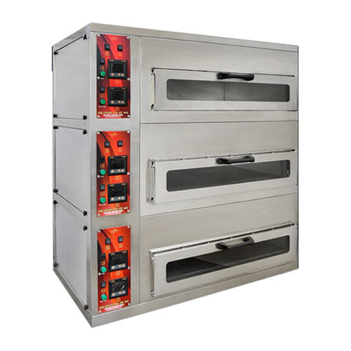 Silver Triple Deck Oven Electric (40 X 32) Inches