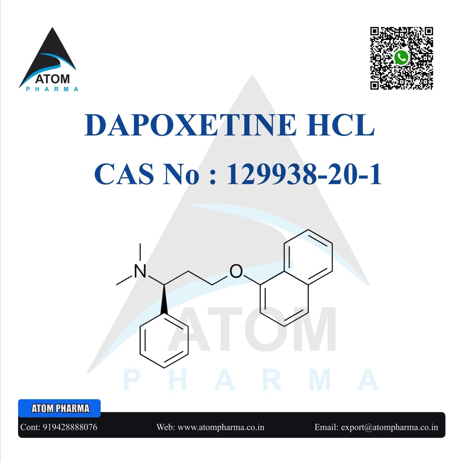 DAPOXETINE HYDROCHLORIDE API