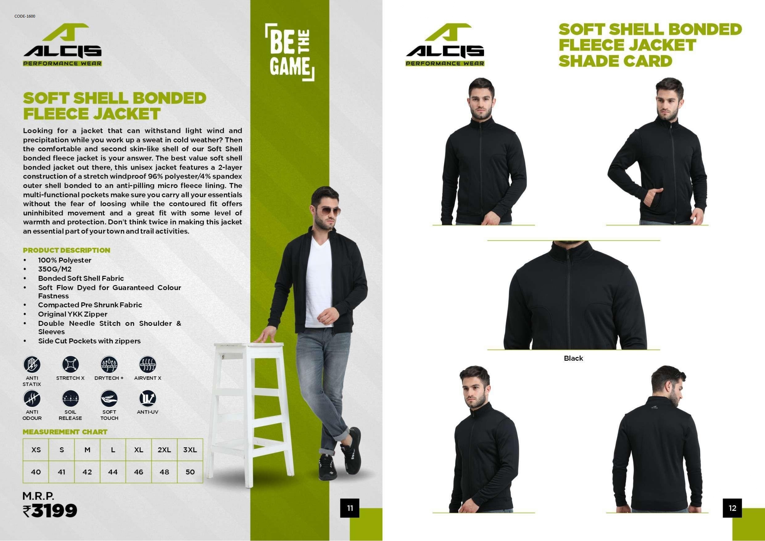 ALCIS  BONDED FLEECE JACKET