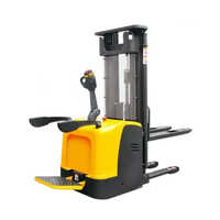 Electric Pallet Stackers - 4500 Mm Lifting Height, 1250 Kg Capacity, Yellow-black Color | Durable, Easy To Operate, Electric Power Source, 12-month Warranty