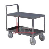 Tray Rack Trolley - Steel Platform Design, 2000 Lbs Max Load Capacity For Industrial Use