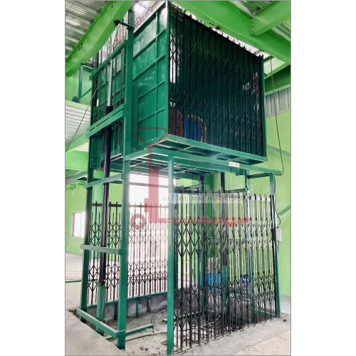 Double Mast Hydraulic Goods Lift