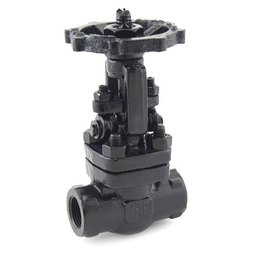 Forged Steel Gate Valve - Round Shape, Black Color | Welding Connection, Linear-Motion Isolation Function