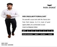 PARK AVENUE WHITE  SHIRTS