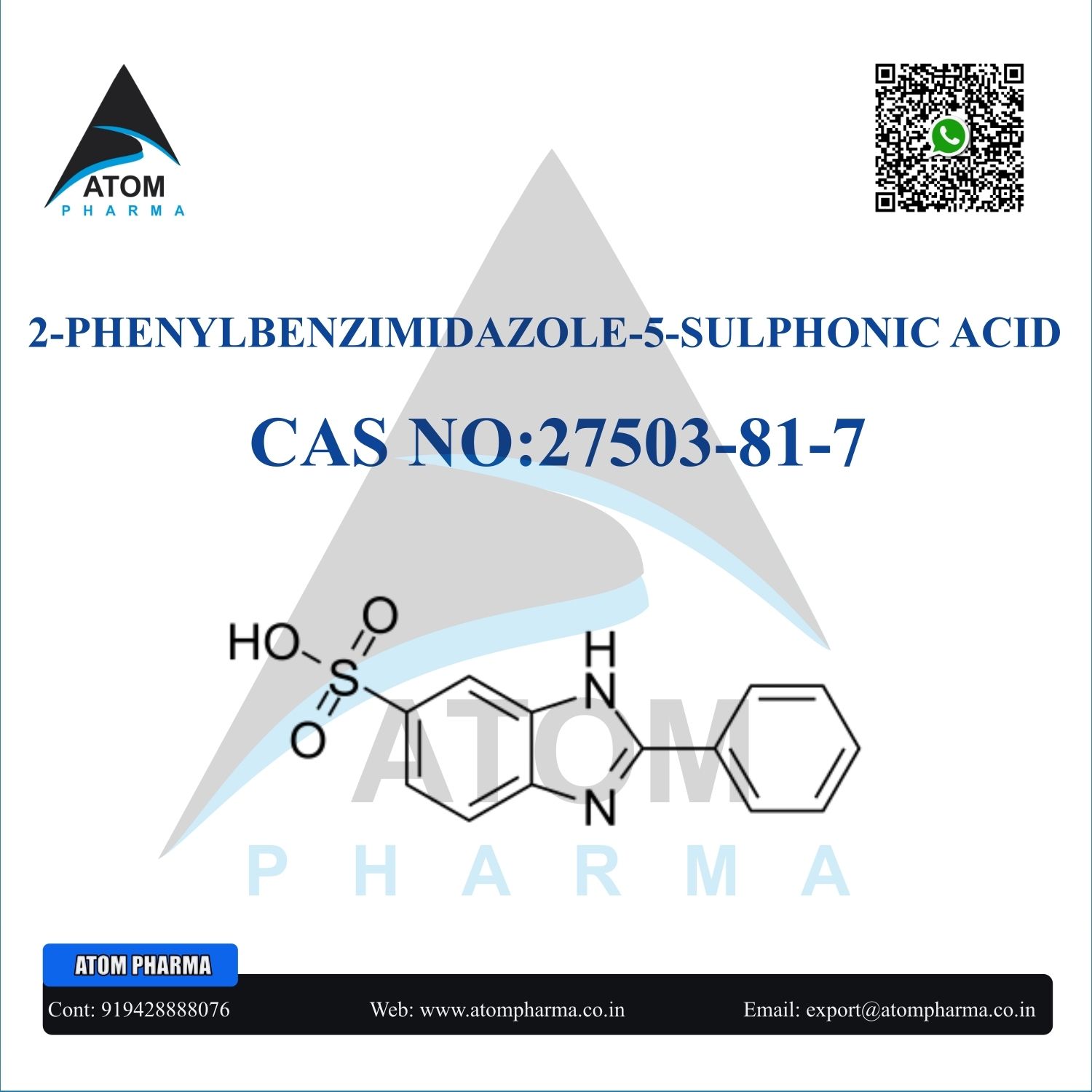 2-PHENYLBENZIMIDAZOLE-5-SULPHONIC ACID INTERMEDIATE