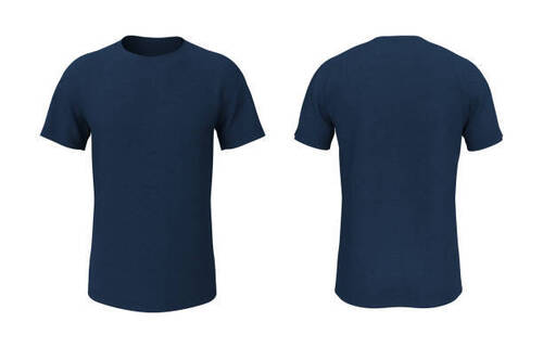 NEVY BLUE ROUND NECK  COTTON T SHIRT