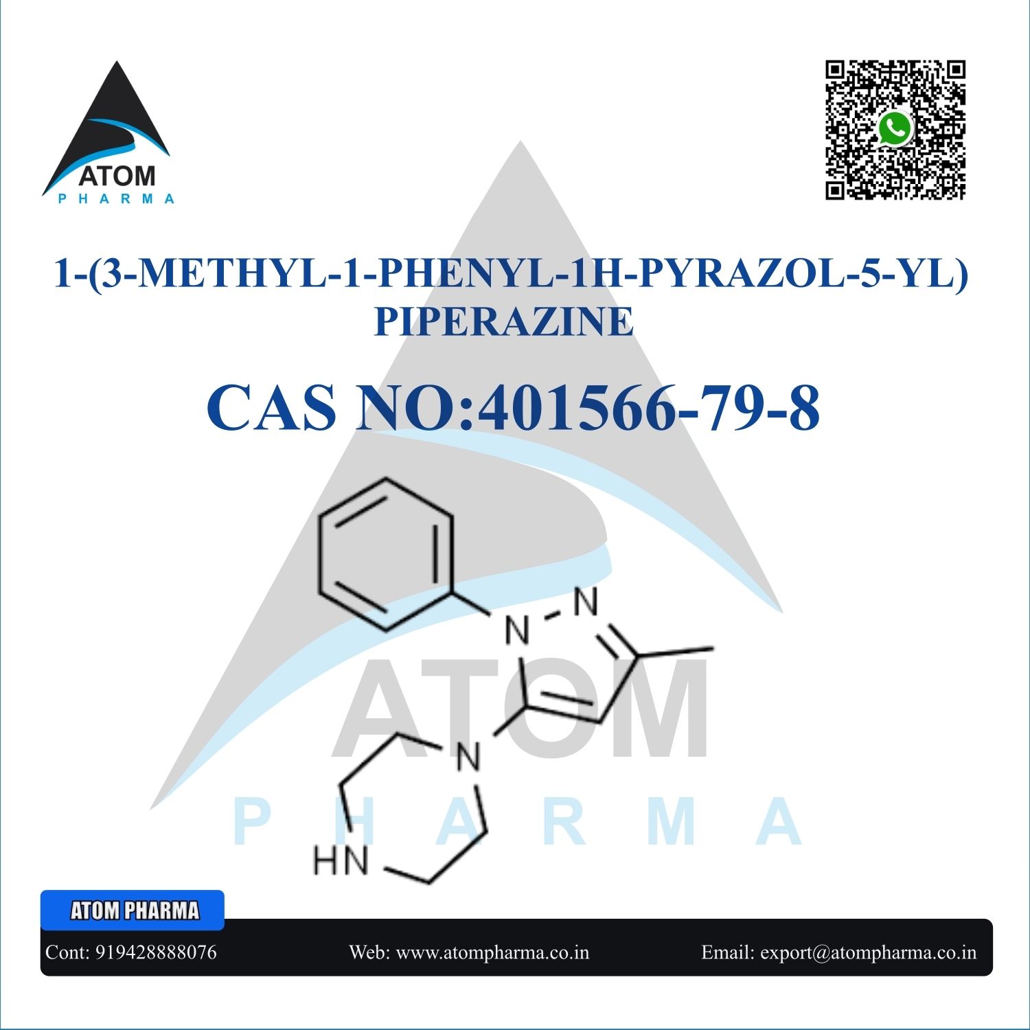 1-(3-METHYL-1-PHENYL-1H-PYRAZOL-5-YL)PIPERAZINE INTERMEDIATE