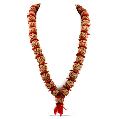 5 Mukhi Nepali Rudraksha Mala 54 Beads kantha Mala