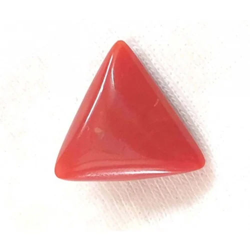 Red Triangle Moonga Gemstone