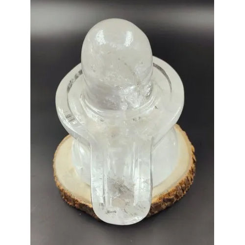 Sphatik Shivling White Crystal