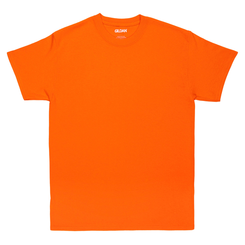 ORANGE  ROUND NECK T SHIRT