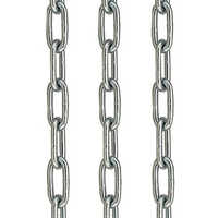 Mild Steel Link Chain - 3.2 Mm Thickness, 21-25 Mm Width | Fire Resistant, Hot Dipped Galvanized Finish