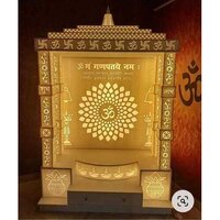 Printed Cnc Wooden Corian Mandir - Moisture Content: Low (<8%)