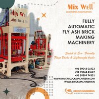 Fully Automatic Fly Ash Brick Maker