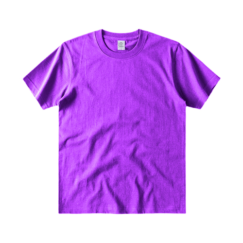 PURPLE  ROUND NECK  COTTON T SHIRT