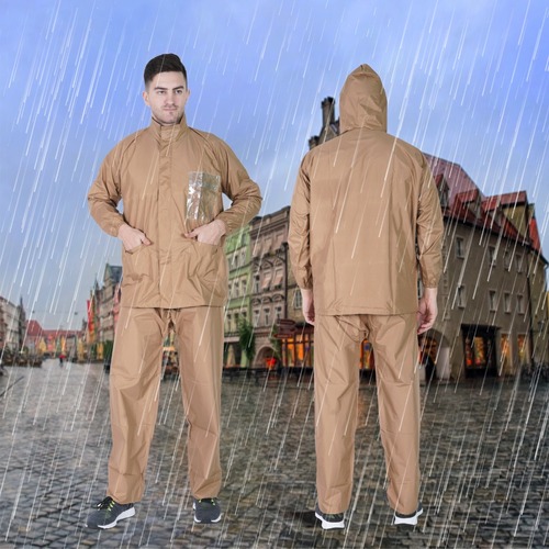 KHAKI RAIN SUIT
