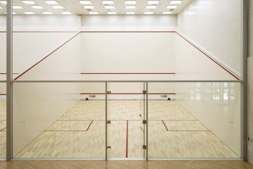 Squash Court Back Wall Glass