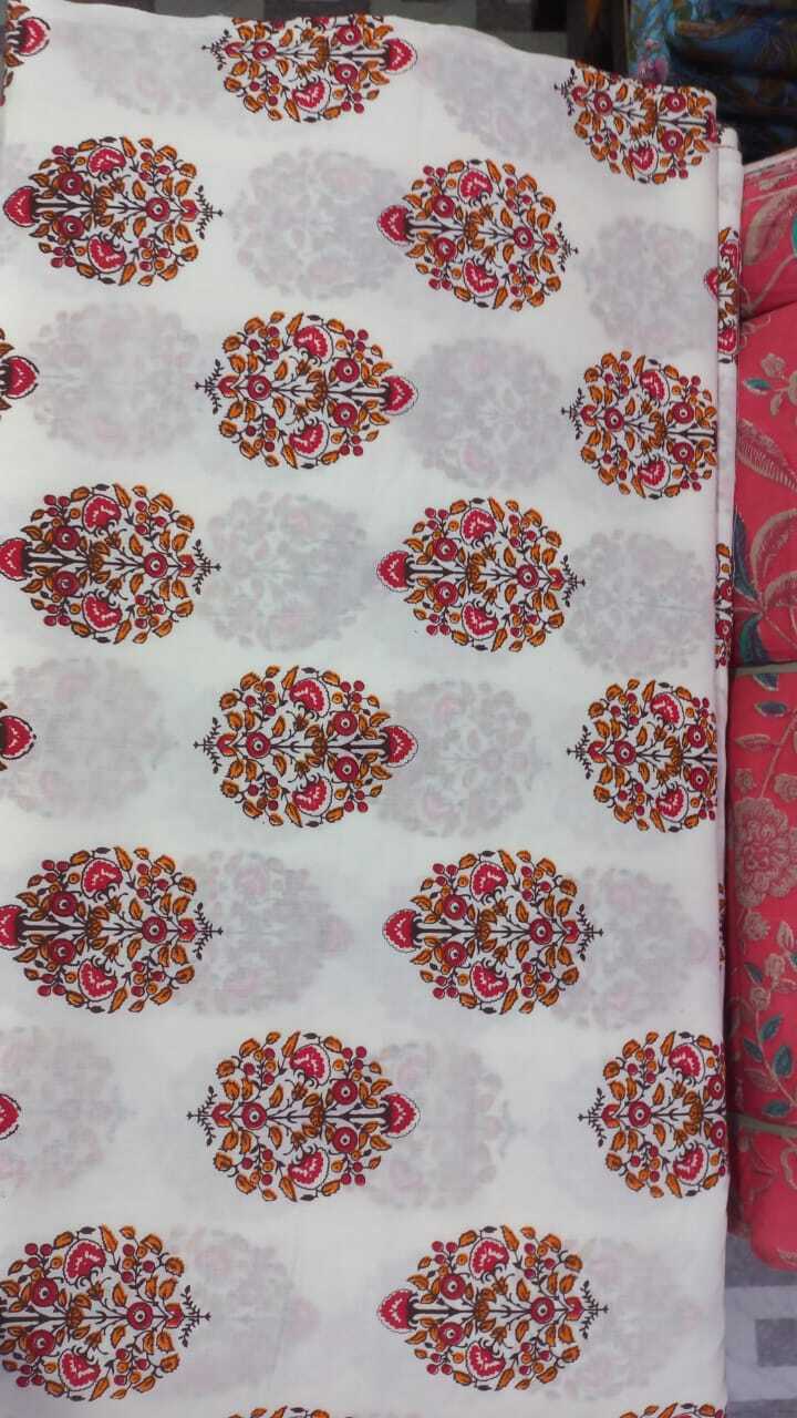 Screen printed Cotton Fabric