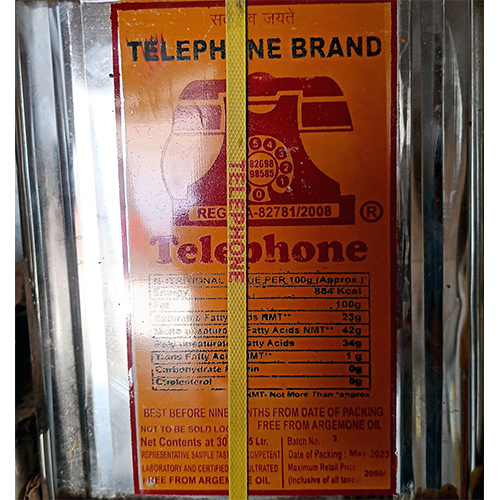 15 Ltr Tin Telephone Brand Mustard Oil