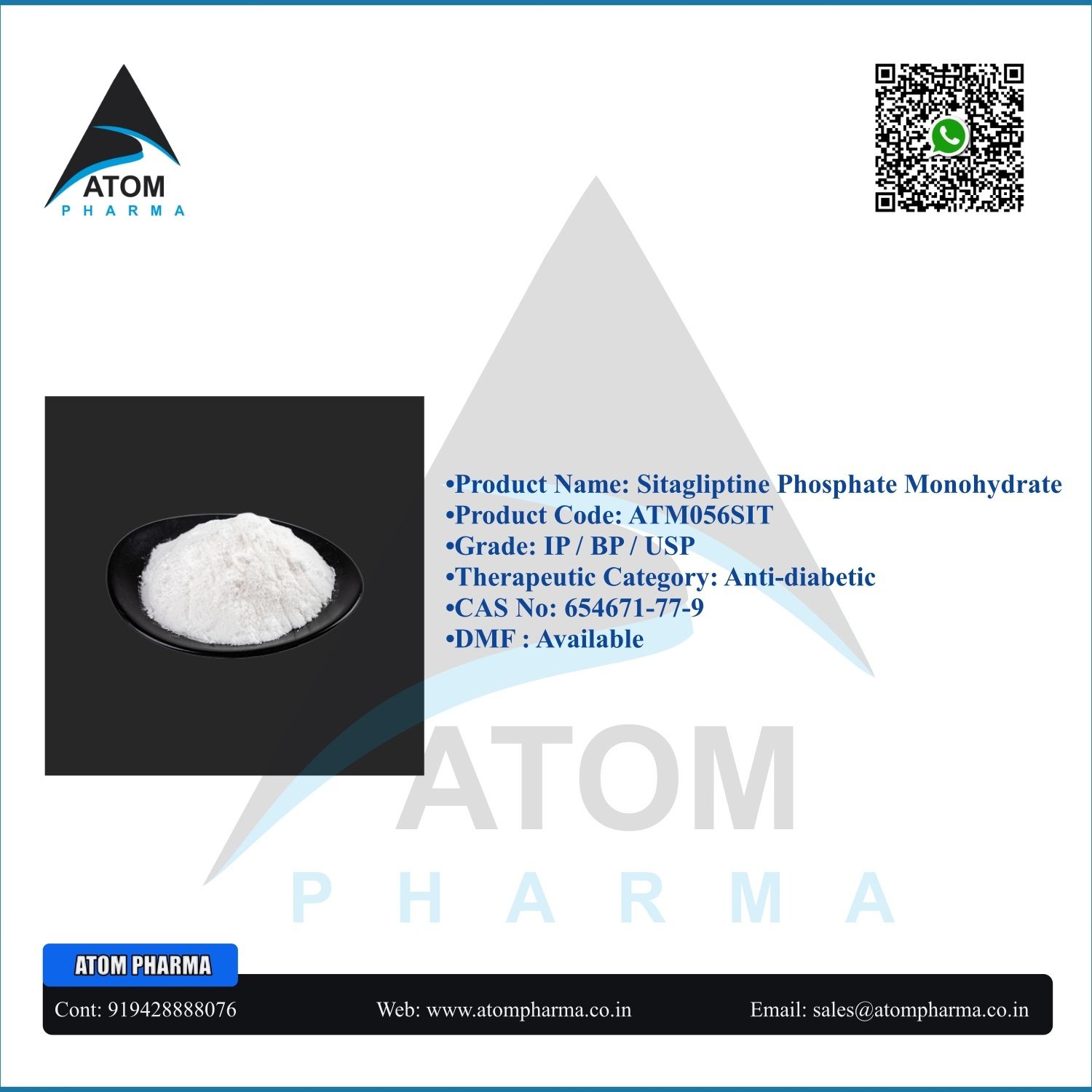 SITAGLIPTINE PHOSPHATE MONOHYDRATE API