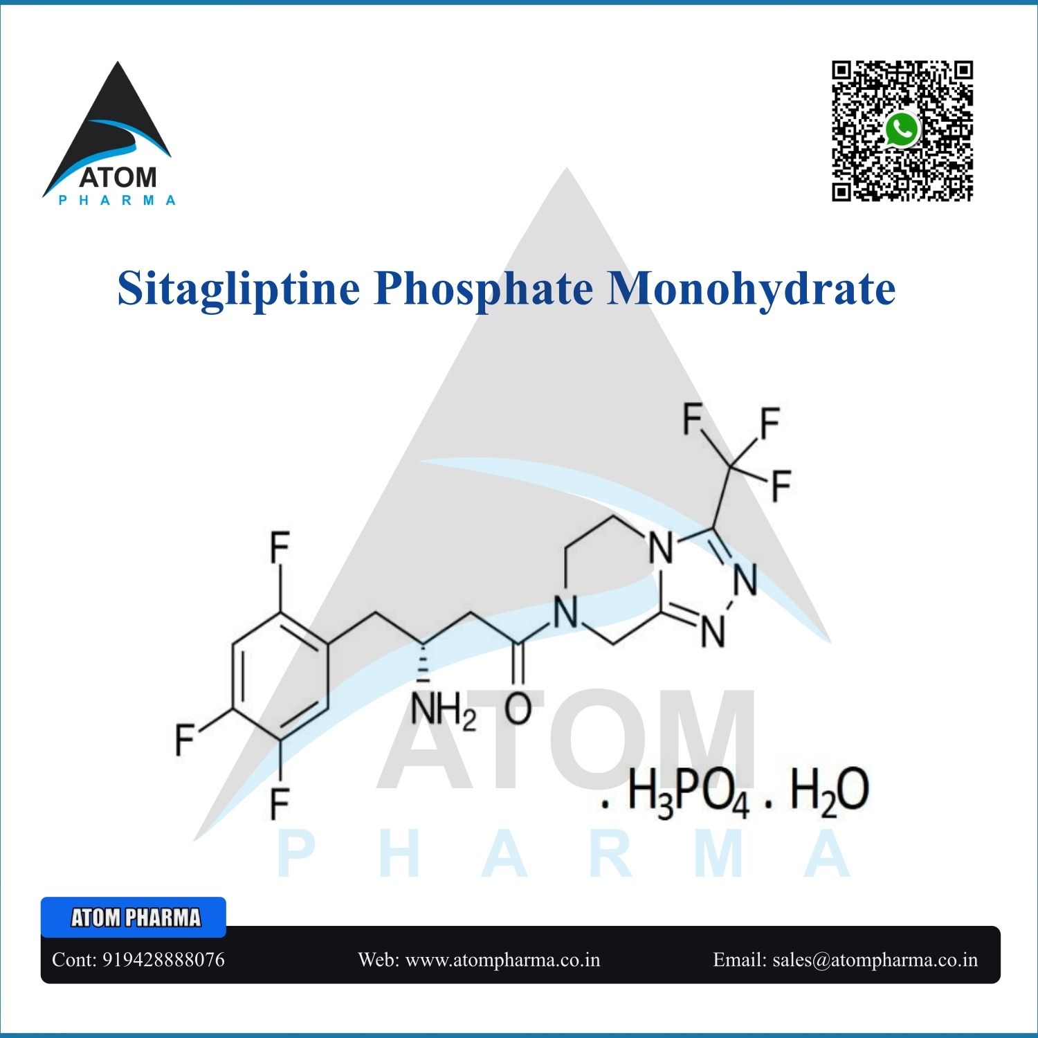 SITAGLIPTINE PHOSPHATE MONOHYDRATE API