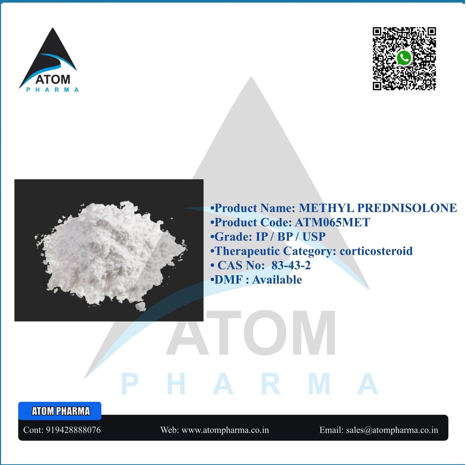 METHYL PREDNISOLONE API POWDER