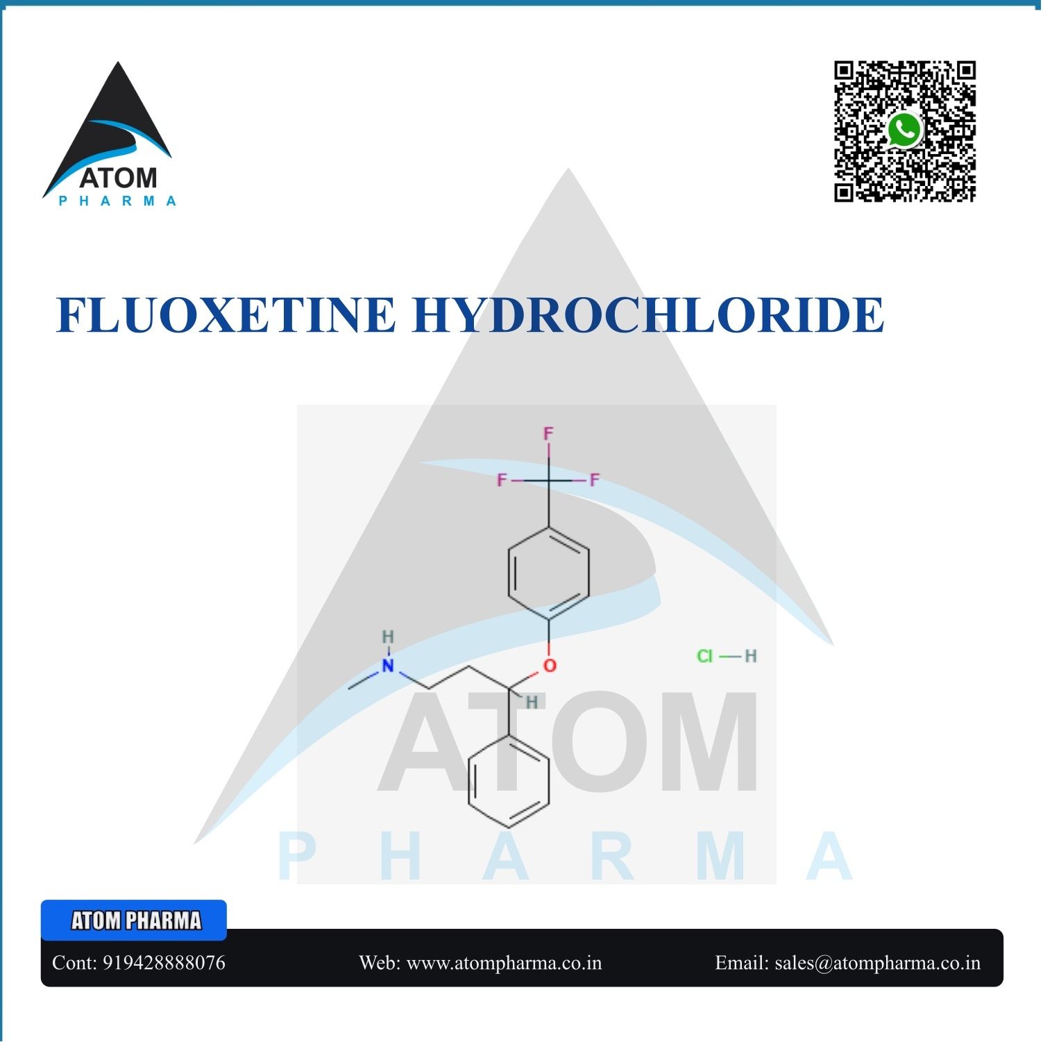 FLUOXETINE HYDROCHLORIDE API POWDER