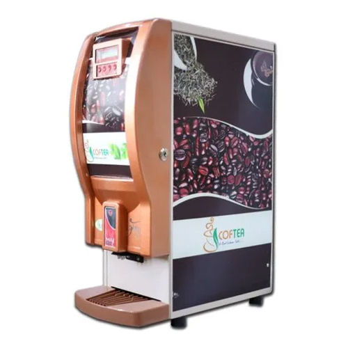 Stainless Steel 3 Lane Joy Model Coffee Vending Machines