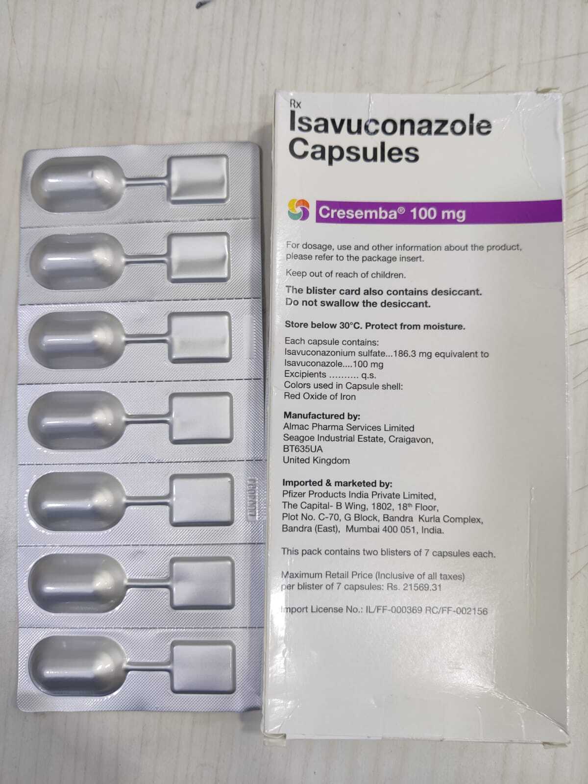 Isavuconazole100mg Capsule