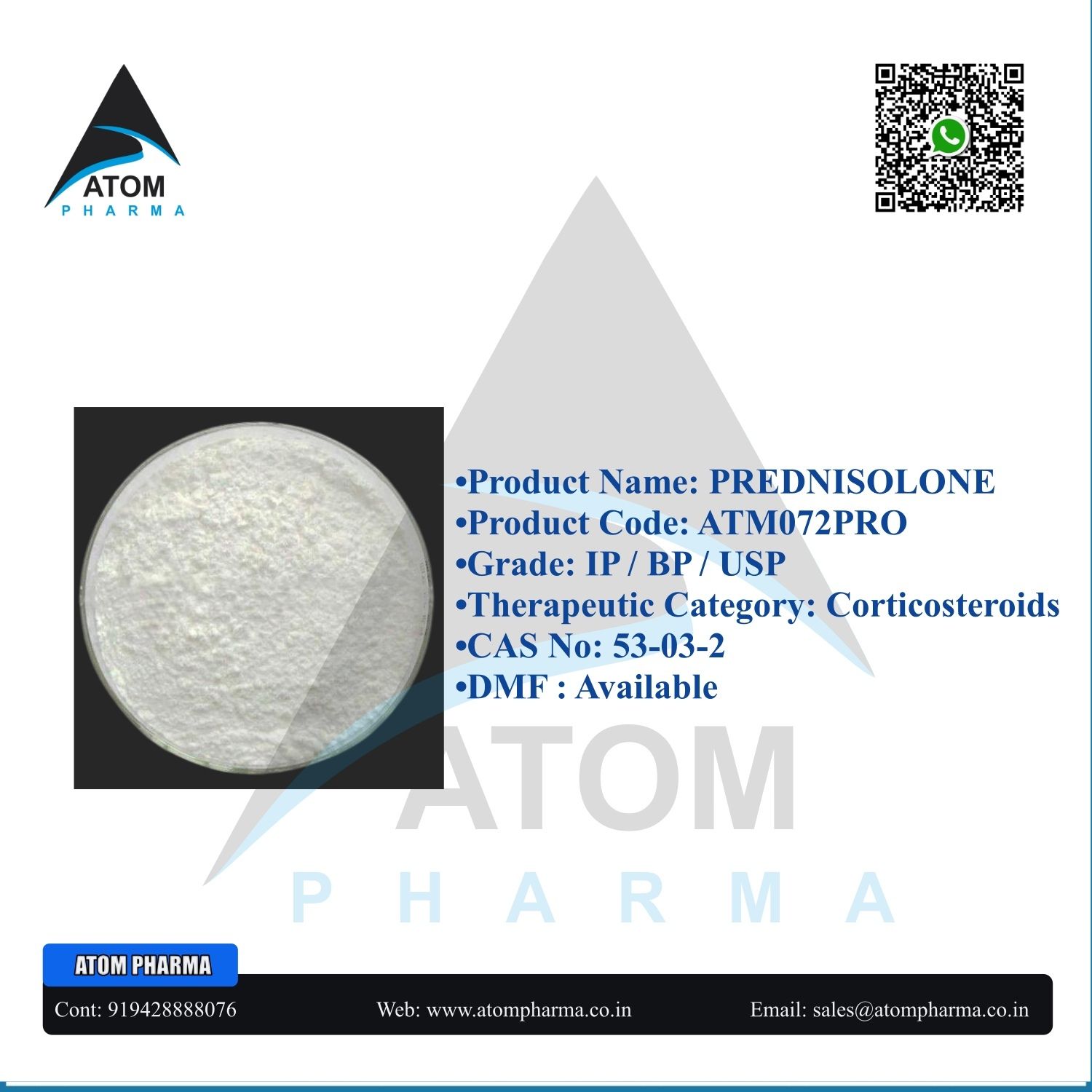 PREDNISOLONE API POWDER