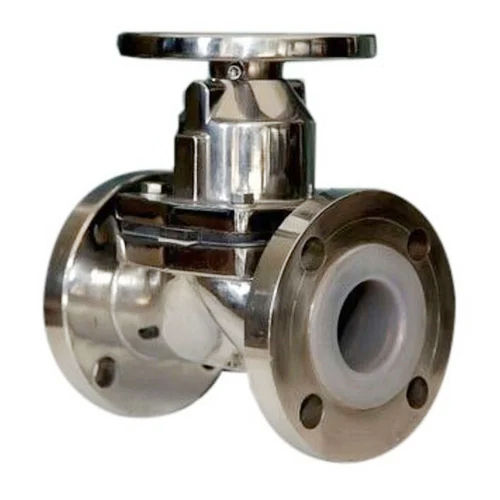 Silver Stainless Steel Lined Diaphragm Valve