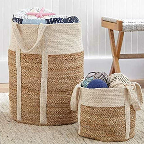 Jute Cotton Basket