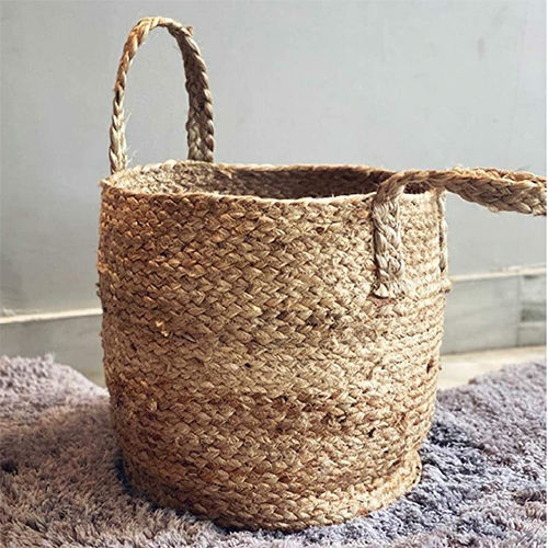 Handmade Jute Baskete Made With Natural Jute Fibres