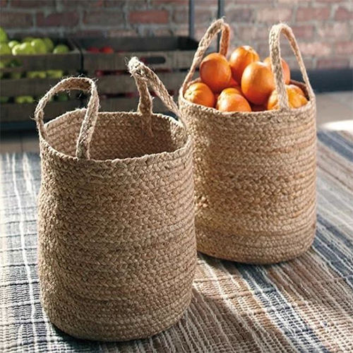 Modern Handcrafted Veg Storage Basket set With Handle