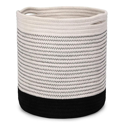 Multi Purpose Storage Organizer Foldable Wardrobe Cotton Mini Rope Mini Rope Laundry Basket