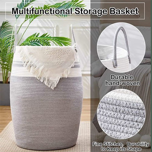 Cotton Rope Laundry Basket