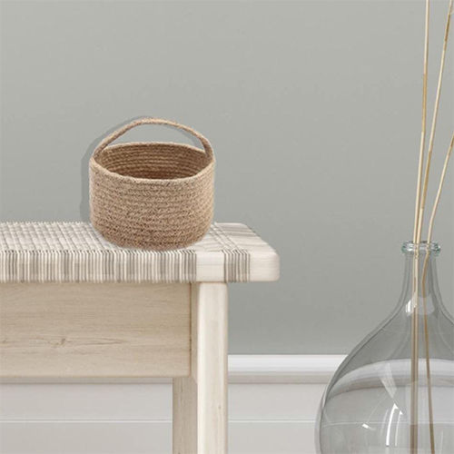 Natural Handwoven Jute Shelf Basket