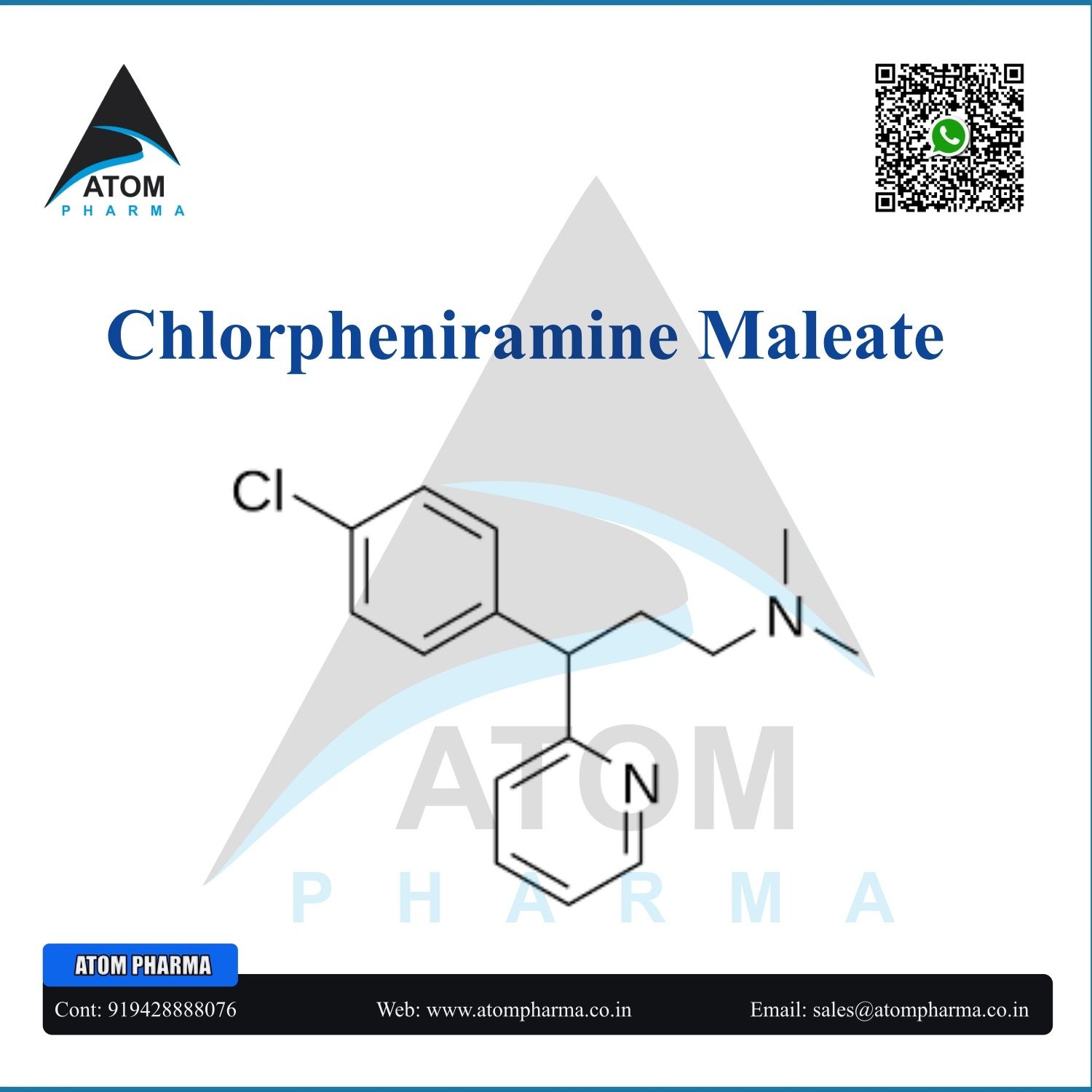 CHLORPHENIRAMINE MALEATE API POWDER