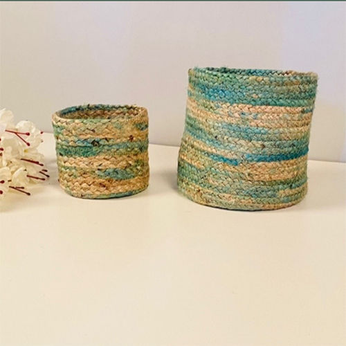 Printed Jute Planter and Basket