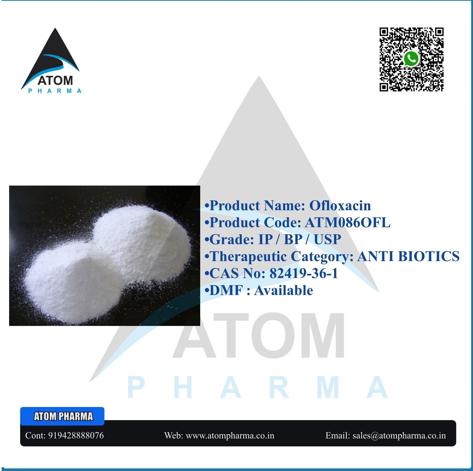 OFLOXACIN API POWDER