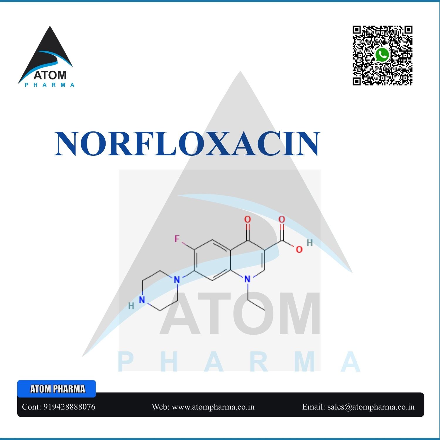 NORFLOXACIN API POWDER