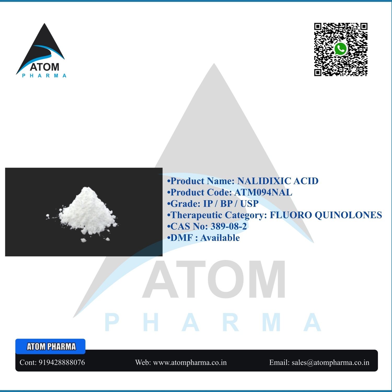 NALIDIXIC ACID API POWDER