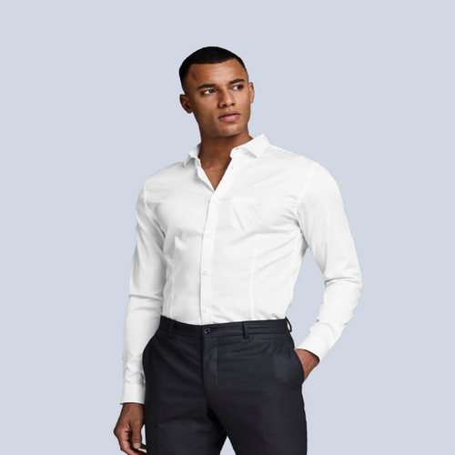 JACK AND JONES WHITE KARL STRETCH SHIRT