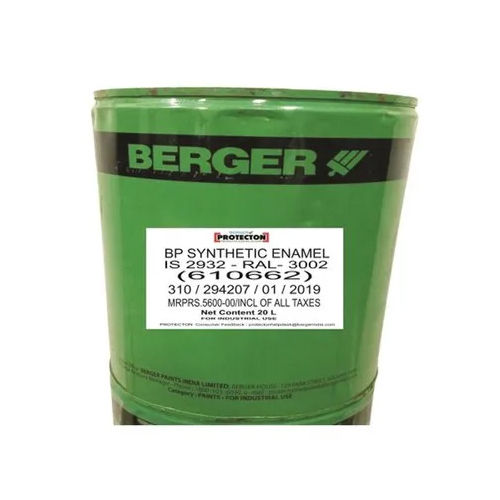 Berger Bp Synthetic Enamel Paint - Application: Industrial