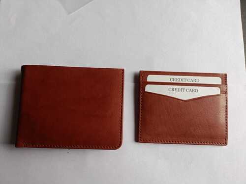 Tan leather wallet