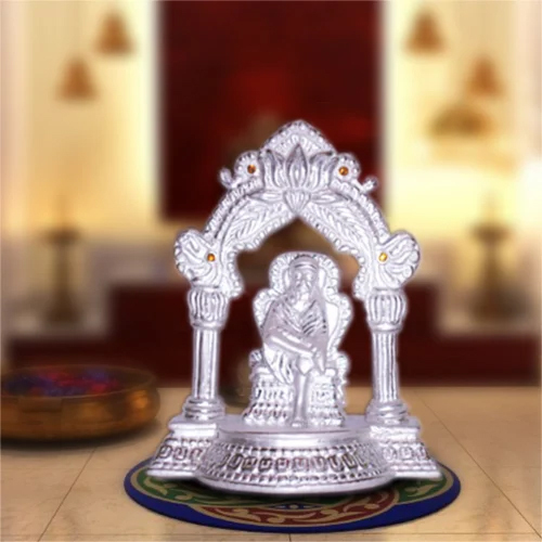 999 Hollow Silver Sai Baba Statue