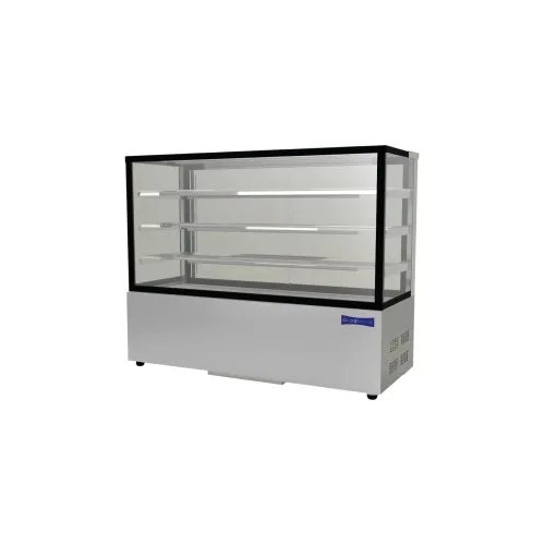 Gray Straight Glass Hot Display Counter