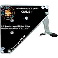 Magnetic Squares - Aluminum Alloy, Various Sizes | Black Finish for Industrial Welding Gouging Applications